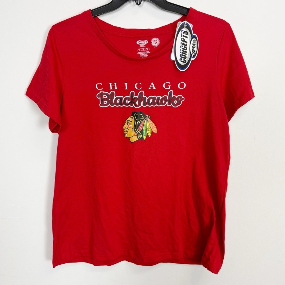 Chicago Blackhawks Concepts Sport Lodge Pajama Top Womens 1X Red NHL Hockey NWT